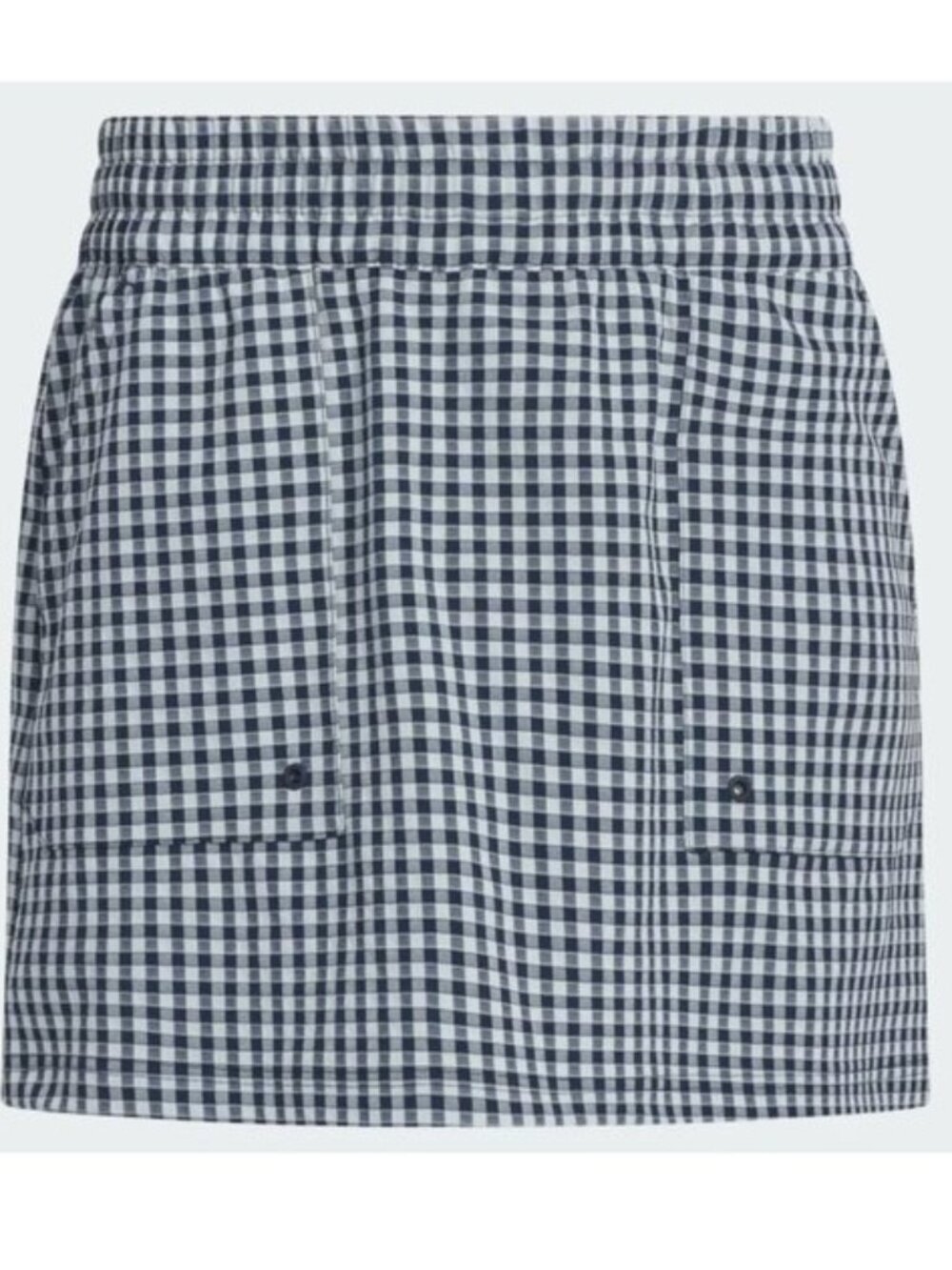 Adidas Ultimate365 Golf Skort Womens Size L Navy White Gingham Check Skirt